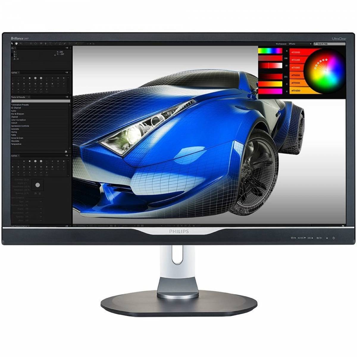 Monitor Philips Led 28” 4k DVI/HDMI/DP/VGA Som Integrad 288P6LJEB Monitor Philips Led 28” 4k DVI/HDMI/DP/VGA Som Integrad 288P6LJEB - Imagem 1