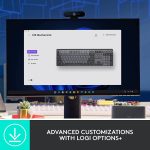 Teclado Mecânico Sem Fio Logitech MX Mechanical, Iluminação - Imagem 7
