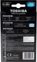 Carregador De Pilha USB TNHC-CU (C/2 Pilhas AA 2000 MAh)Toshiba - Imagem 3