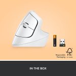 Mouse Sem Fio Logitech Lift Vertical, Windows/macOS - Branco - Imagem 2