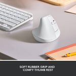 Mouse Sem Fio Logitech Lift Vertical, Windows/macOS - Branco - Imagem 9