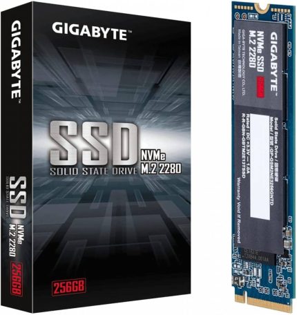 SSD Gigabyte, 256GB, M.2, PCIe, NVMe, Leitura 1700Mb/s, 1100Mb/s