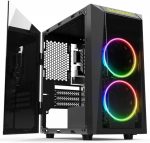 Gabinete Gamer Gamdias Talos E1, Mid Tower, RGB, Lateral em Vidro