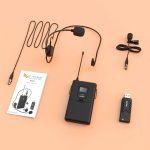 Microfone de Lapela Sem fio Wireless USB FIFINE K031B - Imagem 3