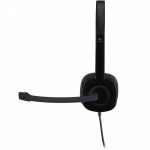 Headset Logitech H151 Estéreo Analógico P3 Preto - Imagem 4