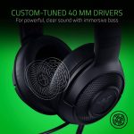 Fone Headset Gamer Razer Kraken X, P2, Console, PC Black/Green - Imagem 4