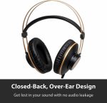 Fone de ouvido AKG K92, fechado para estúdio estilo over ear - Imagem 6