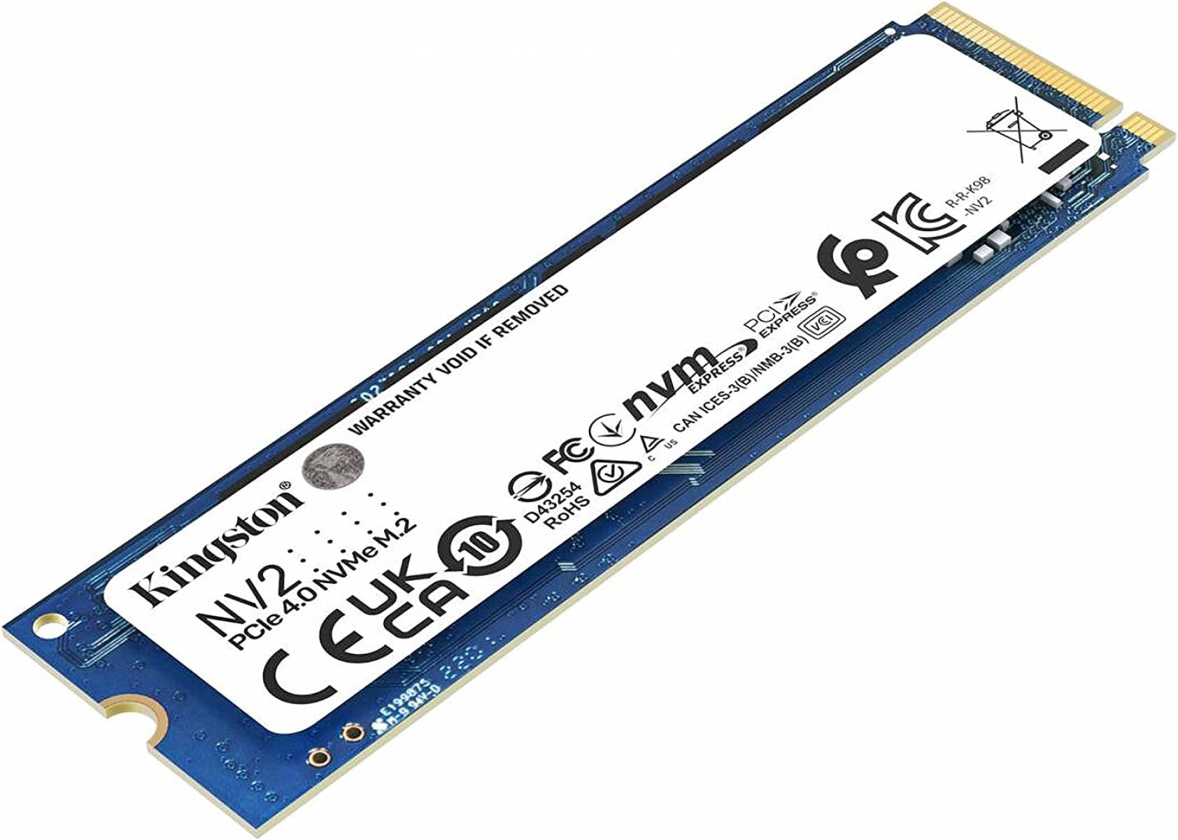 SSD Kingston 1TB - NV2 M.2 2280 - NVME PCIE 4.0 - SNV2S/1000G SSD Kingston 1TB - NV2 M.2 2280 - NVME PCIE 4.0 - SNV2S/1000G - Imagem 1