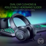 Fone Headset Gamer Razer Kraken X, P2, Console, PC Black/Green - Imagem 2