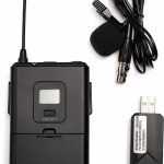 Microfone de Lapela Sem fio Wireless USB FIFINE K031B
