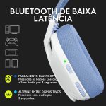 Headset Gamer Sem Fio Logitech G435, PC, PS4, PS5 - Branco/Azul - Imagem 9