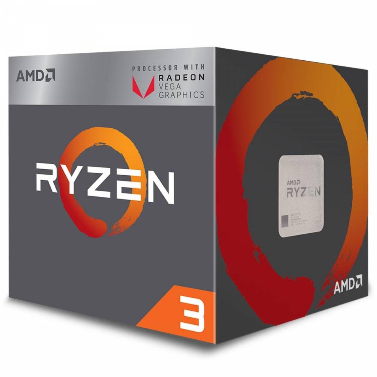 Processador AMD Ryzen 3 2200G Cache 6MB, até 3.7GHz Processador AMD Ryzen 3 2200G Cache 6MB, até 3.7GHz - Imagem 1