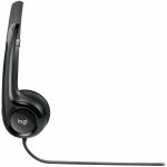 Headset Logitech H390 Áudio Digital em Couro USB Preto - Imagem 5