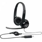Headset Logitech H390 Áudio Digital em Couro USB Preto - Imagem 4