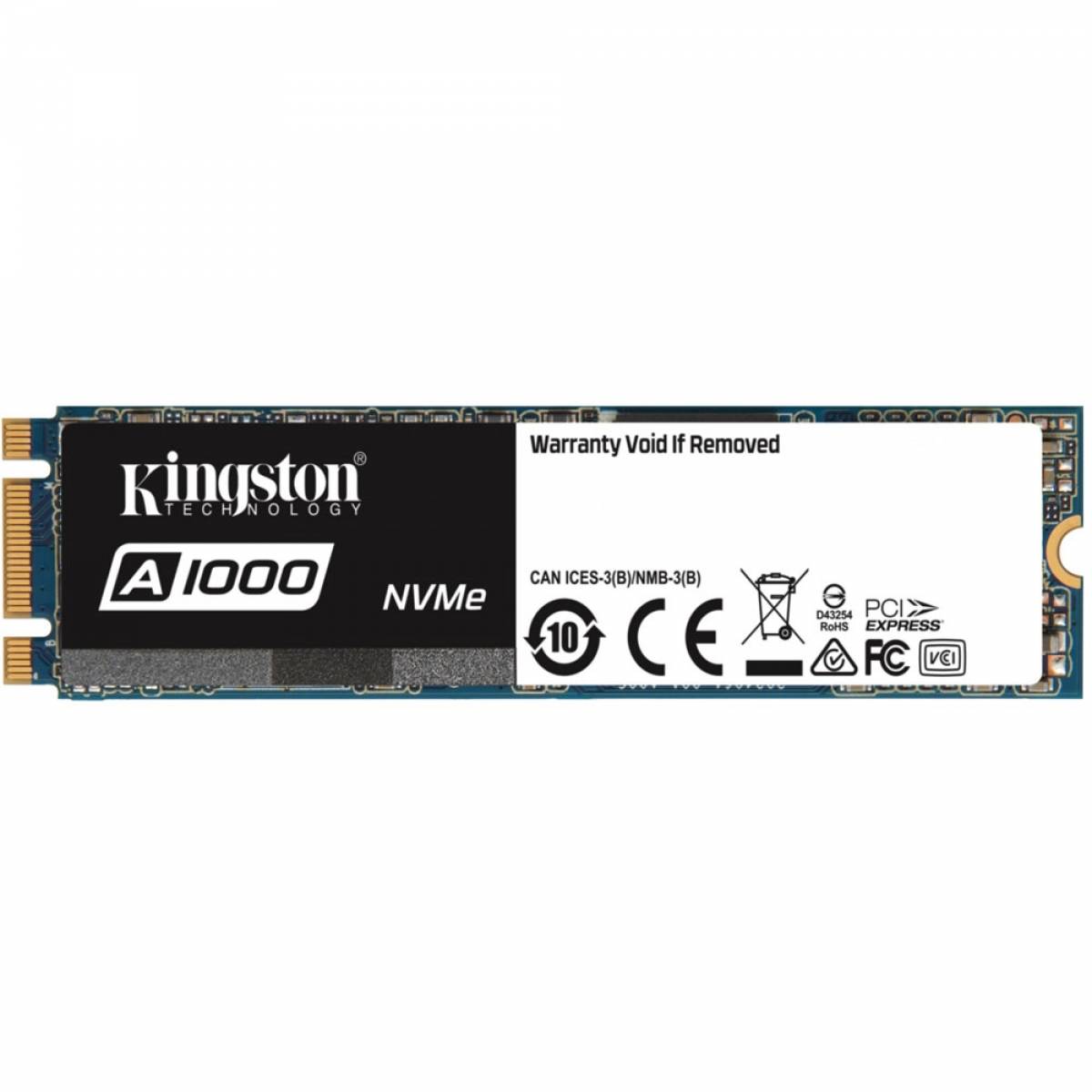 SSD M.2 Kingston 480GB A1000 SA1000M8/480G SSD M.2 Kingston 480GB A1000 SA1000M8/480G - Imagem 1