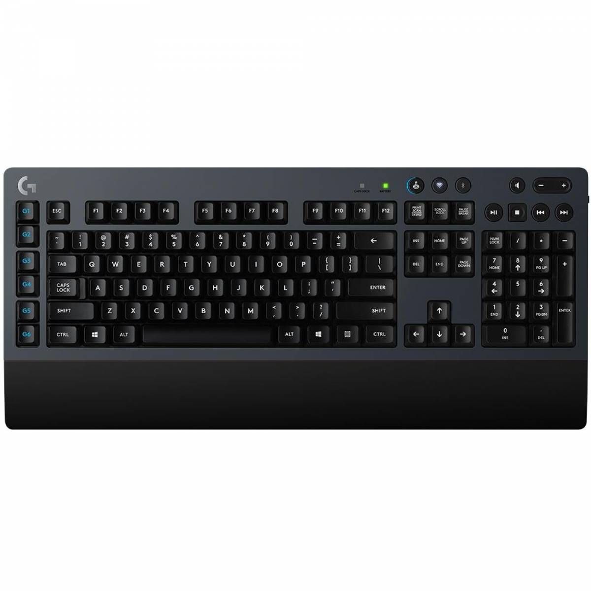 Teclado Sem Fio Mecânico Gamer Logitech G613, Bluetooth, Switch Romer-G Tactile, US Teclado Sem Fio Mecânico Gamer Logitech G613, Bluetooth, Switch Romer-G Tactile, US - Imagem 1