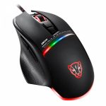Mouse Gamer Motospeed V10, RGB, 4000 DPI, Preto
