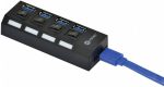 HUB USB 3.0 4 PORTAS INTERRUPTOR HUV-50 - Imagem 4