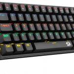 Teclado Mecânico Reddragon Fizz, RAINBOW, Switch Brown, Preto
