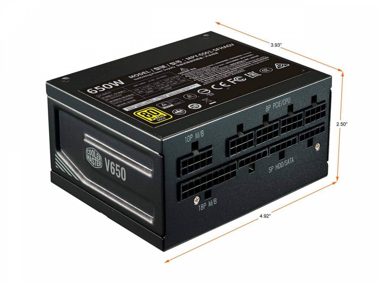 Cooler Master 650W SFX 電源ユニット MPY-6501 Fonte SFX 650W Cooler Master V650 SFX Gold MPY-6501- Modular – Net