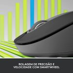 Mouse Logitech Signature M650, Silencioso, Bluetooth - Grafite - Imagem 2