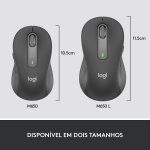 Mouse Logitech Signature M650, Silencioso, Bluetooth - Grafite - Imagem 3