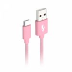 Cabo USB-USB C 1Metro 2Ampers CB-C11PK C3Tech - Rosa - Imagem 2