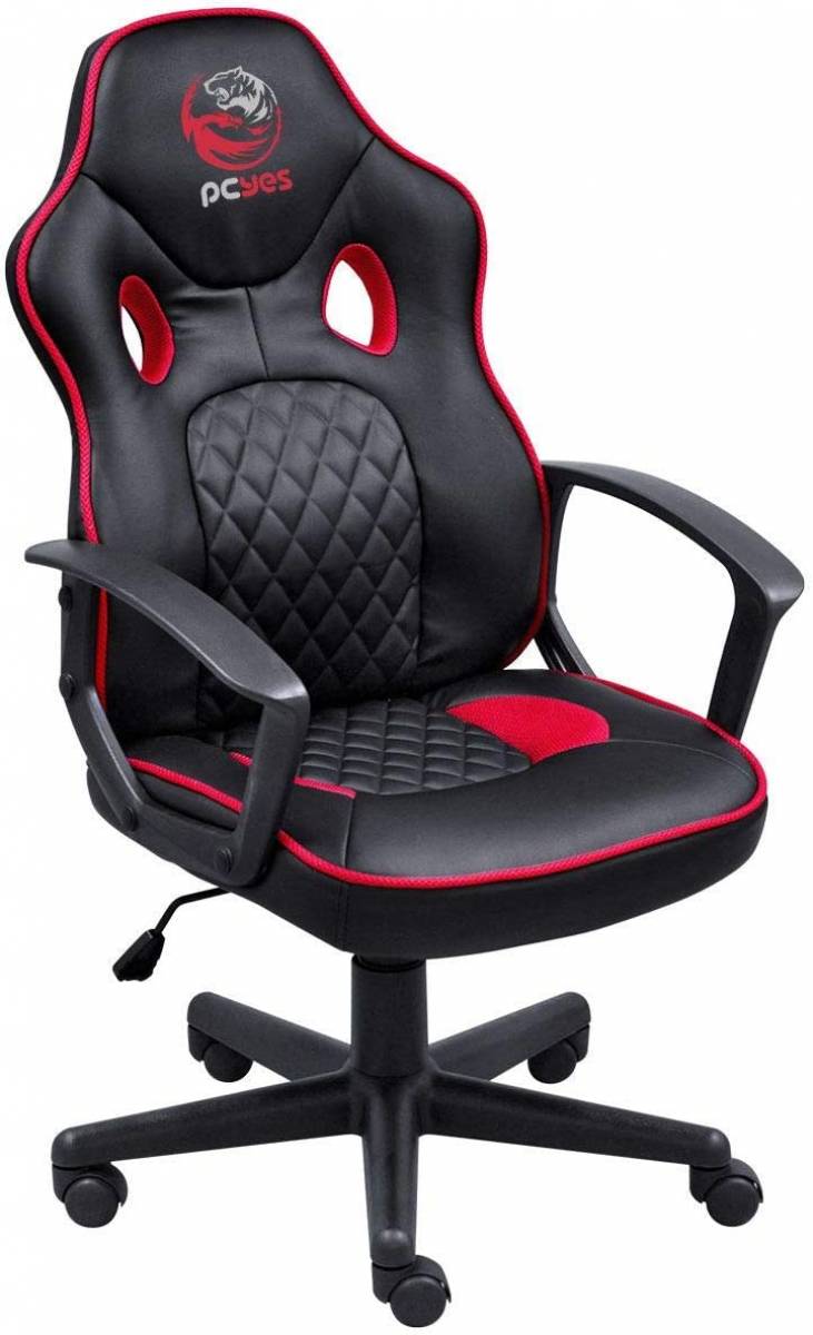 Cadeira Gamer Pcyes Mad Racer Sti Master - Preto/vermelho Cadeira Gamer Pcyes Mad Racer Sti Master - Preto/vermelho - Imagem 1