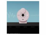 Webcam Logitech Brio 300 Full HD, Microfone Integrado - Rosa - Imagem 6