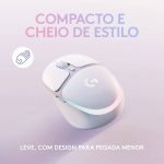 Mouse Gamer Sem Fio Logitech G705, RGB, Bluetooth, USB, Branco - Imagem 8