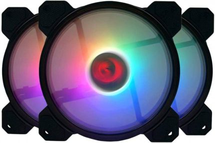 Kit Cooler Fan Redragon GC-F009 RGB 3x120mm, com Controladora
