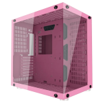GABINETE MOTOSPEED HYRAX HGB700,Frente e Lateral em Vidro , Rosa