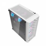 Gabinete Gamer Darkflash Lateral Vidro Com 3 Fans Dk351w Branco