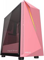 Gabinete Motospeed Hyrax, RGB, Lateral em Vidro, Rosa - HGB501P