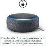 Echo Dot (3ª Geração) com Alexa, Amazon Smart Speaker Preto