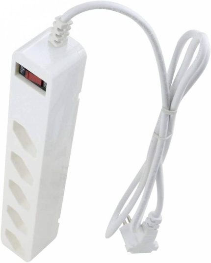 iClamper Energia 5 Tomadas - Filtro de Linha + DPS - Branco