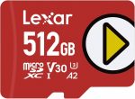 Cartão de memória Lexar gaming 150MB/S C10 (LMSPLAY512G-BNNNU)