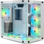 Gabinete Gamer Motospeed Hyrax HGB700, Lateral em Vidro, Branco