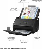 Scanner Epson WorkForce ES-400 II Duplex Color, USB, Bivolt - Imagem 4