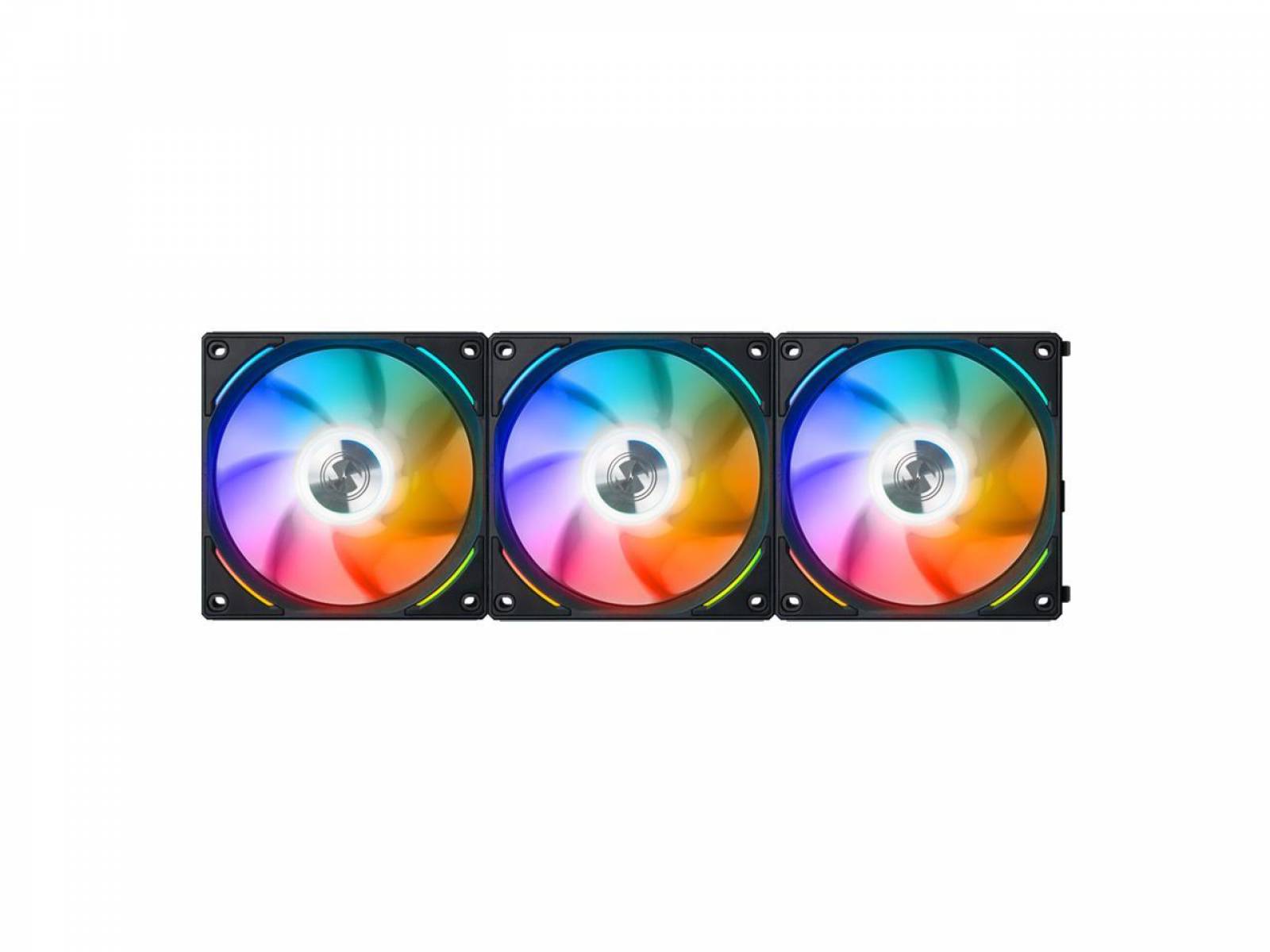 Kit Fan Lian Li Uni Fan AL 120 3XFANS RGB - UF-AL120-3B - Preto Kit Fan Lian Li Uni Fan AL 120 3XFANS RGB - UF-AL120-3B - Preto - Imagem 1