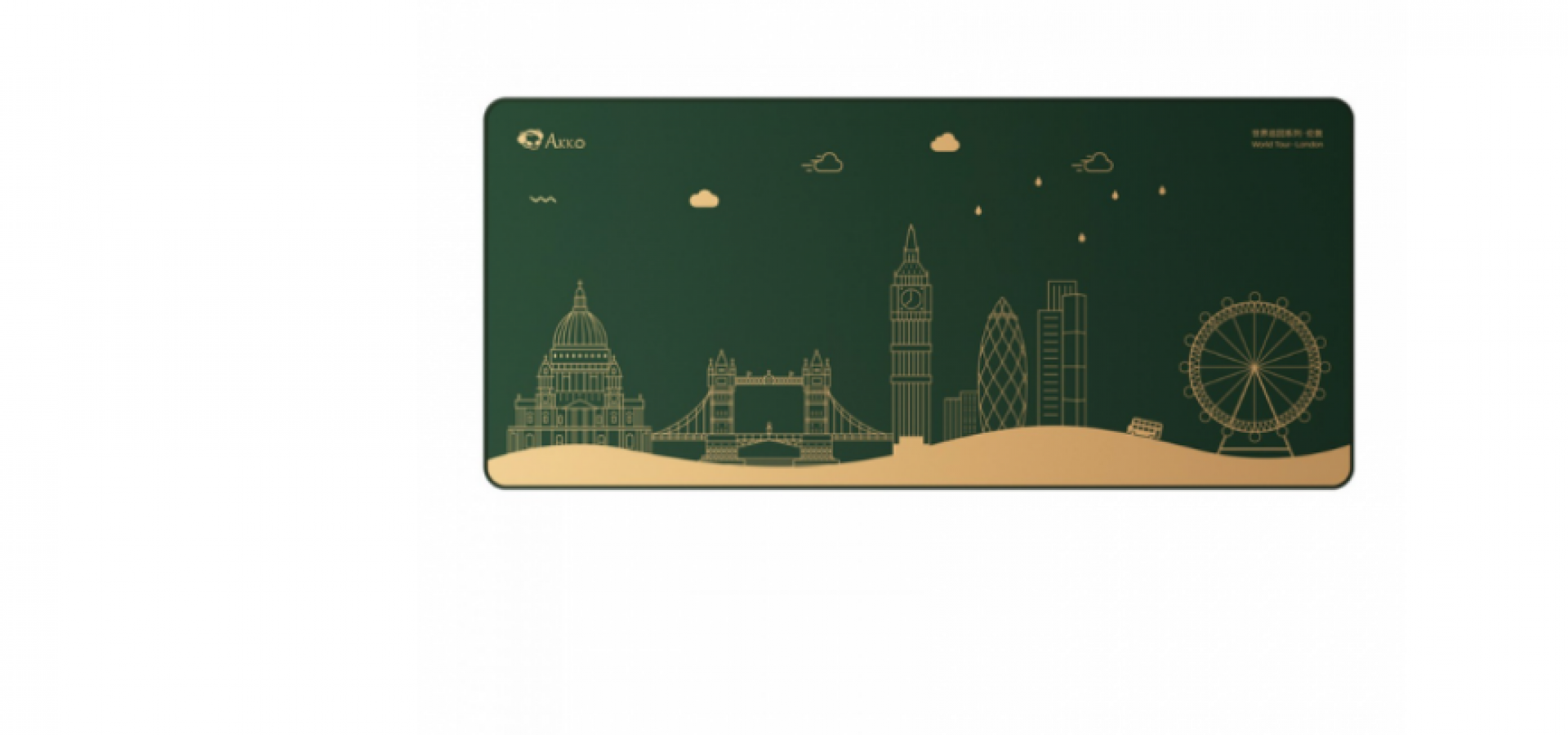 Mousepad World Tour London Akko, Grande 900x400mm – 6925758616317