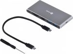 DOCKING STATION SSD M.2 + HUB TYPE C USB 3.0 + HDMI 100W DSM-5C - Imagem 6