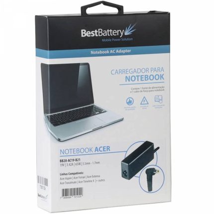 Fonte Carregador para Notebook Acer 65W