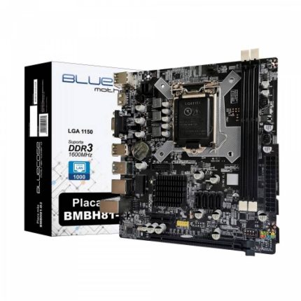 Placa-mãe Bluecase BMBH81-D2 com Rede Gigabit