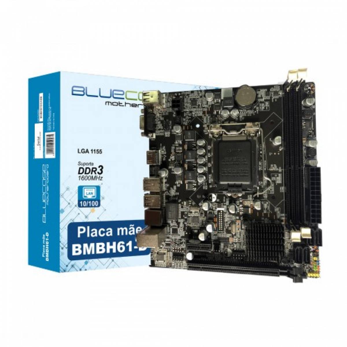 Placa-mãe DDR3 Bluecase BMBH61-D LGA1155 Placa-mãe DDR3 Bluecase BMBH61-D LGA1155 - Imagem 1