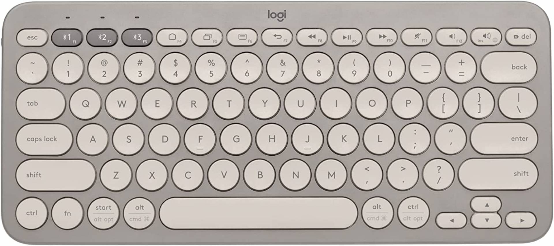 Teclado sem fio Logitech K380 com Conexão Bluetooth - Cinza Teclado sem fio Logitech K380 com Conexão Bluetooth - Cinza - Imagem 1