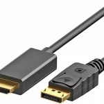 Cabo Conversor Adaptador Displayport para HDMI, Preto 1.8 metros