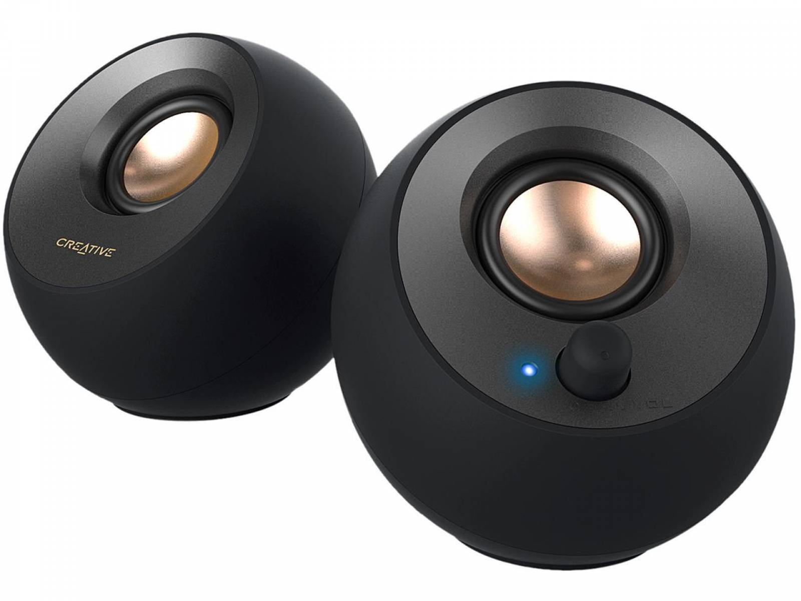 Caixa de Som Creative Pebble V2 2.0, USB Tipo C, 4W RMS Caixa de Som Creative Pebble V2 2.0, USB Tipo C, 4W RMS - Imagem 1