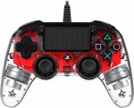 Controle Nacon com Fio Transparente - Ps4 (LED Vermelho)