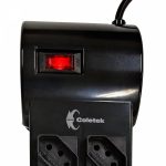 Filtro De Linha Com 8 Tomadas FL-82BK, com led indicador, Coletek - Imagem 2